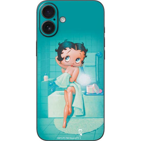Betty Boop Bathing iPhone 16 Plus Skin
